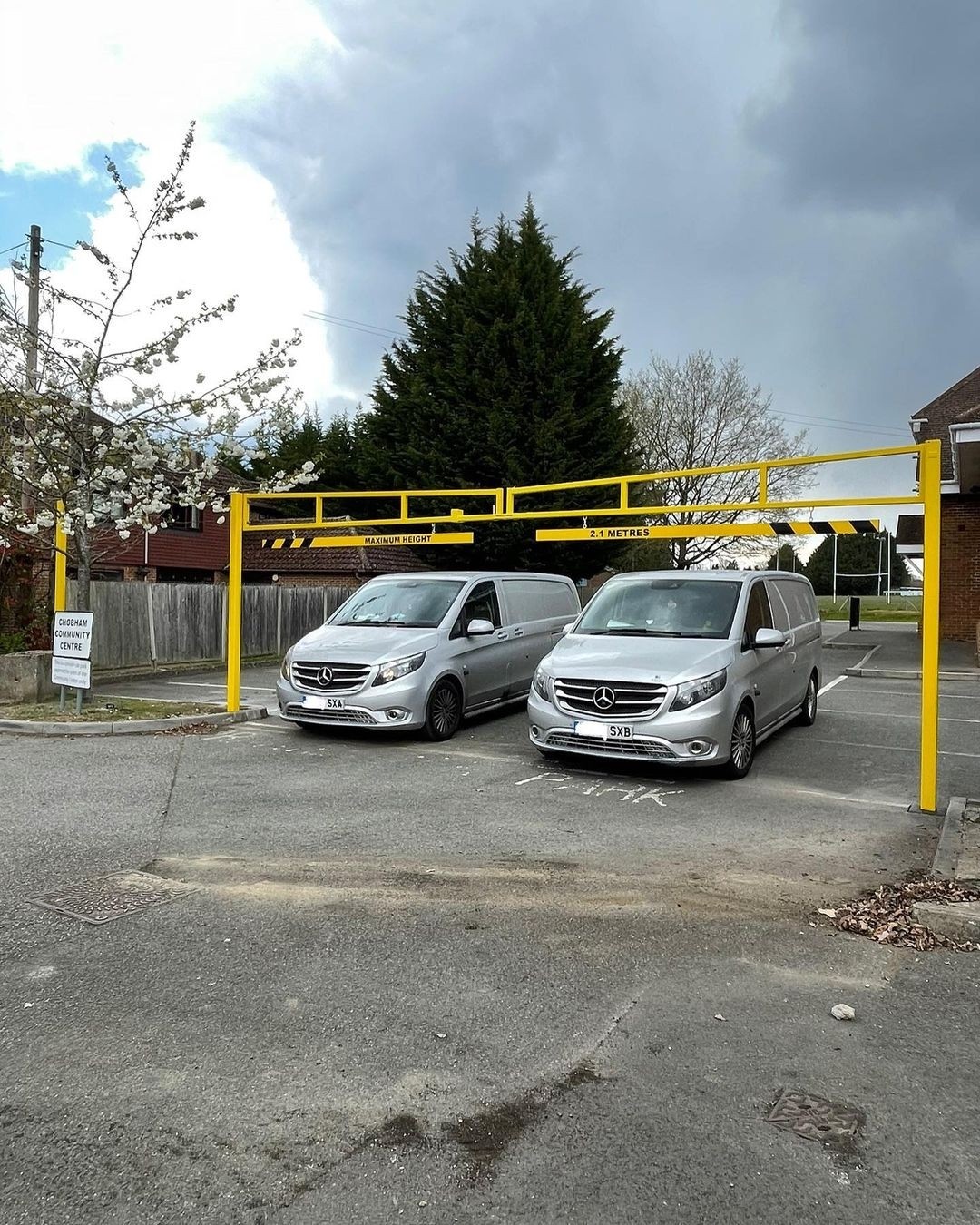 6 Metre Wide Double Leaf Height Restriction Barrier Access Control