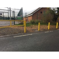  139mm Dia Hi-Vis Protective Bollard 1500mm Long - Concrete In