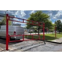 5 Metre Height Restriction Barrier with Access Gate 