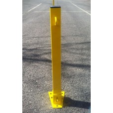 Yellow Padlock Parking Post Square 