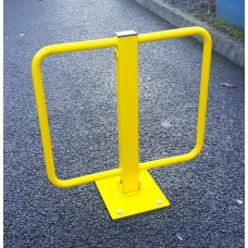 Winged Parking Barrier Integral Lock Yellow