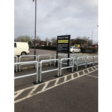 Galvanised Trolley Bay Hoop Barrier