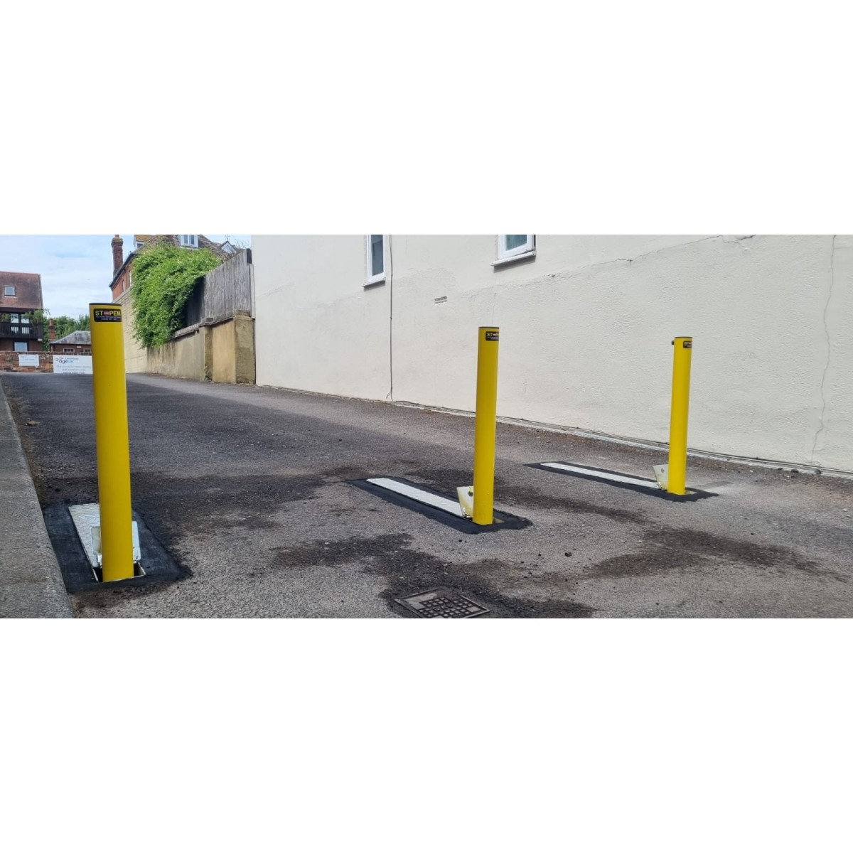 Folding Coffin Post Yellow 
