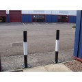 Fixed Steel Bollard - 90mm Dia Bolt Down 