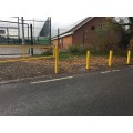  139mm Dia Hi-Vis Protective Bollard 1500mm Long - Concrete In