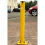 Yellow Folding Parking Post Integral Lock (Bolt Down) 