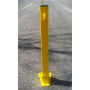 Square Folding Padlock Parking Post Yellow