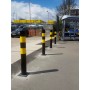 Heavy Duty Bollard 60 - 139mm Dia Black and Yellow 