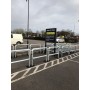 1000mm Steel Hoop Barrier with Crossbar 