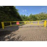 Manual swing gate installed on park park for access control security 