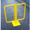 Winged Parking Barrier Integral Lock Yellow