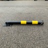 Lockable folding security bollard 